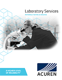 Laboratory Services - Materials Testing & Analysis brochure