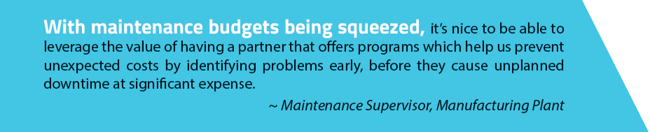 Maintenance budgets quote tab