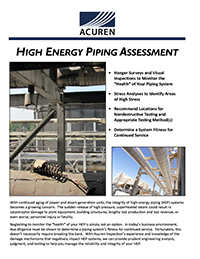 High Energy Piping brochure cover