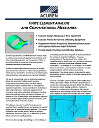 FEA Services brochure cover