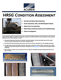 HRSG Condition Assessment brochure cover